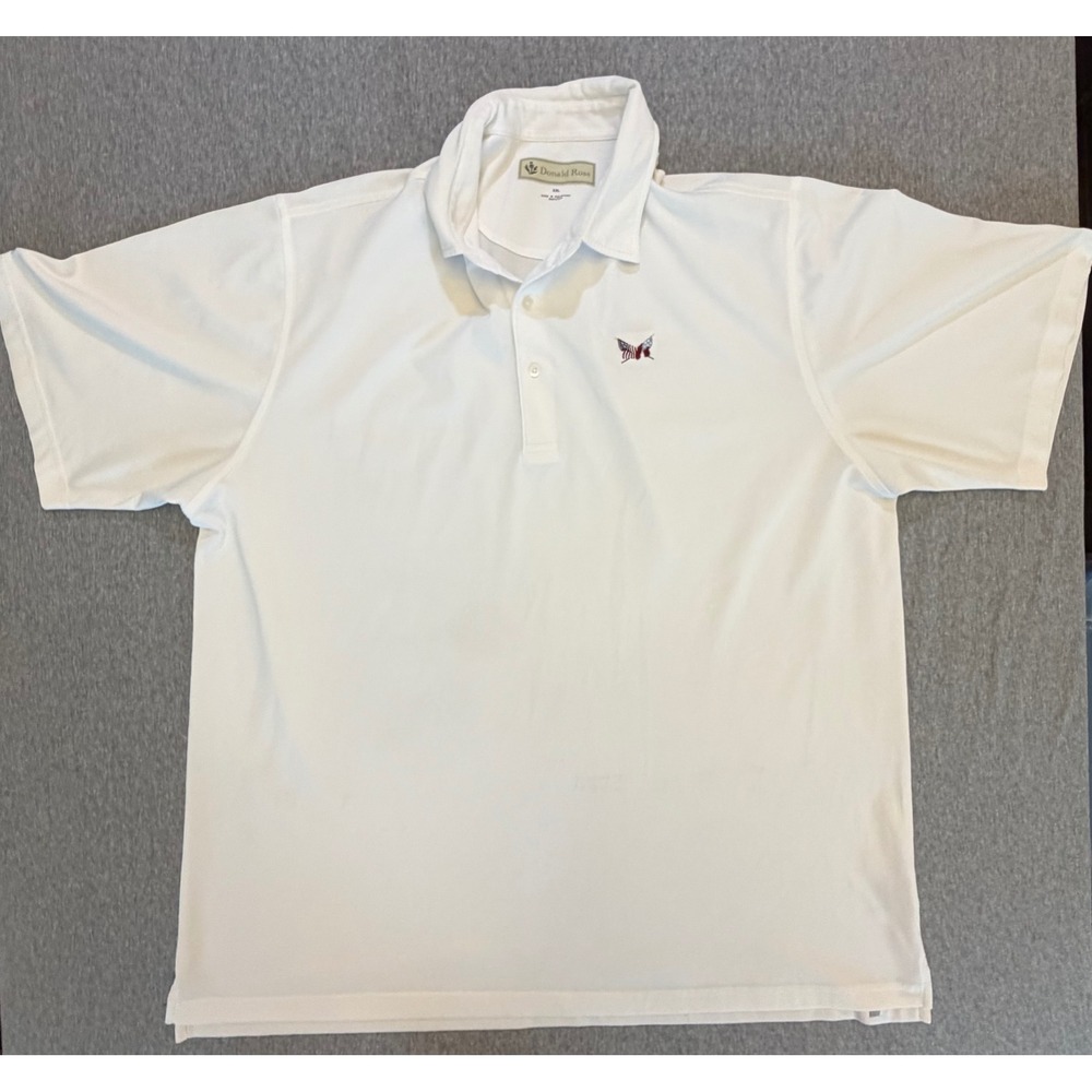 Donald Ross Secession Golf Club Polo Men XXL White Beaufort SC Golf Shirt
